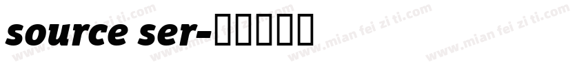 source ser字体转换